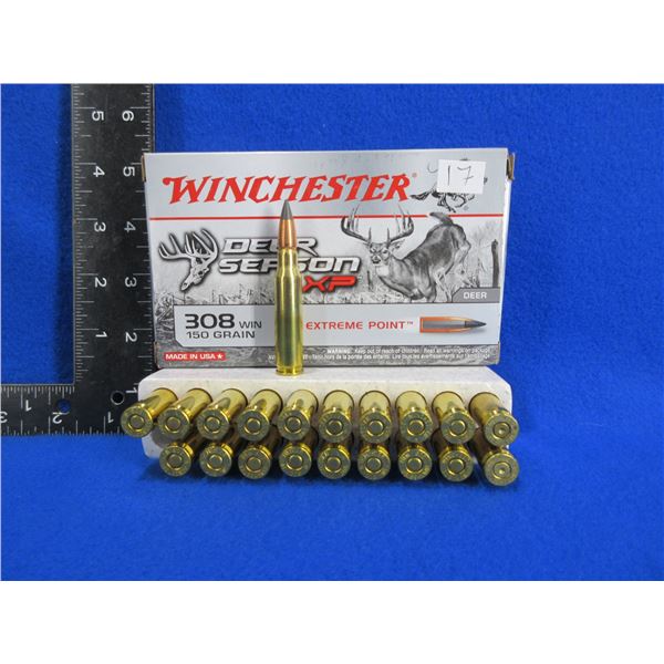 308 Win. 150gr Extreme Point Winchester Cartridges