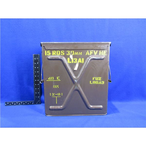Metal Ammo Can - 12  x 5 1/2  x 13 1/2  Deep