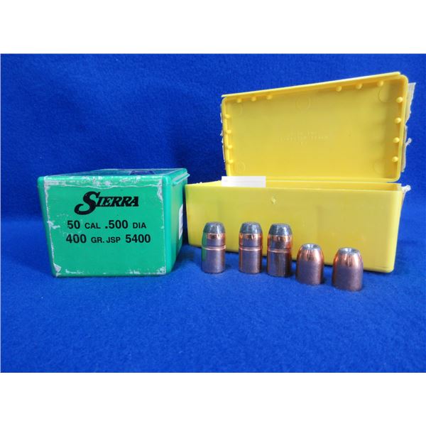 50 Cal. .500" Sierra and Speer Bullets