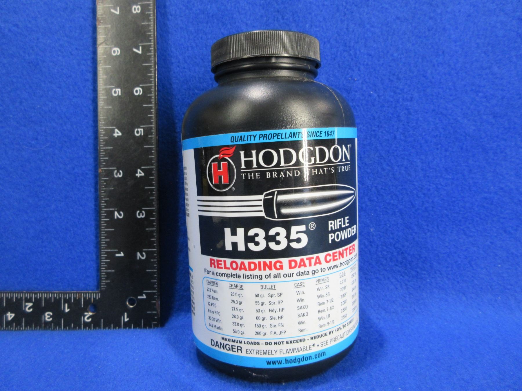 Hodgdon H335 Rifle Powder - 518 Grams Including Tin