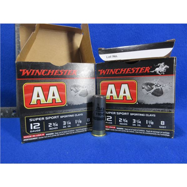 12 Ga. 2 3/4" 8 Shot AA Winchester Shotshells