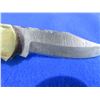 Image 3 : Folding Blade Locking Knife with Leather Sheath