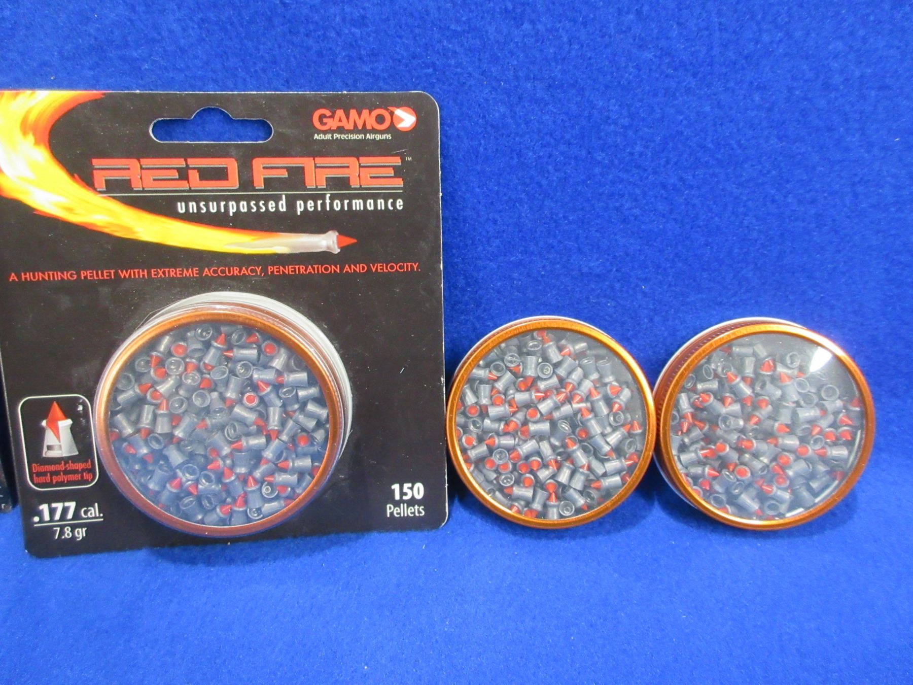 .177 Cal. Gamo Red Fire Pellets 3 Tins