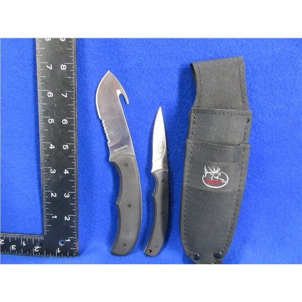 Browning RMEF Gut Hook & Paring Knife Set with Sheath