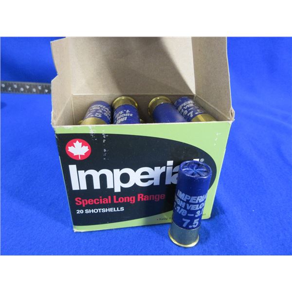 12 Ga. 2 3/4" 7.5 Shot Imperial Shotshells - Box of 20