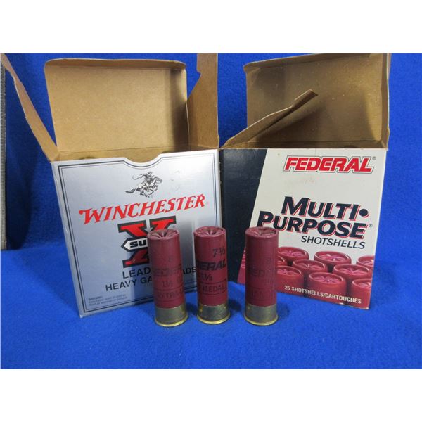 12 Ga. 2 3/4" Mixed Shotshells - 2 Boxes of 25