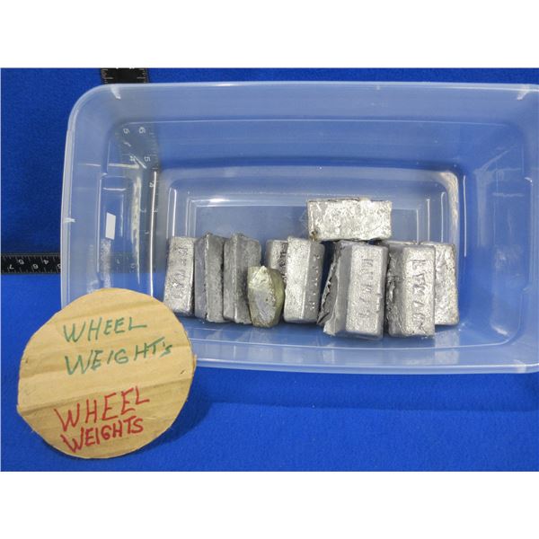 13 lbs of Lead - Plastic bin not included