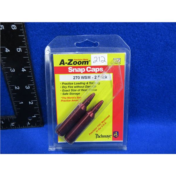 NEW - A-Zoom 270 WSM Snap Caps - Pack of 2