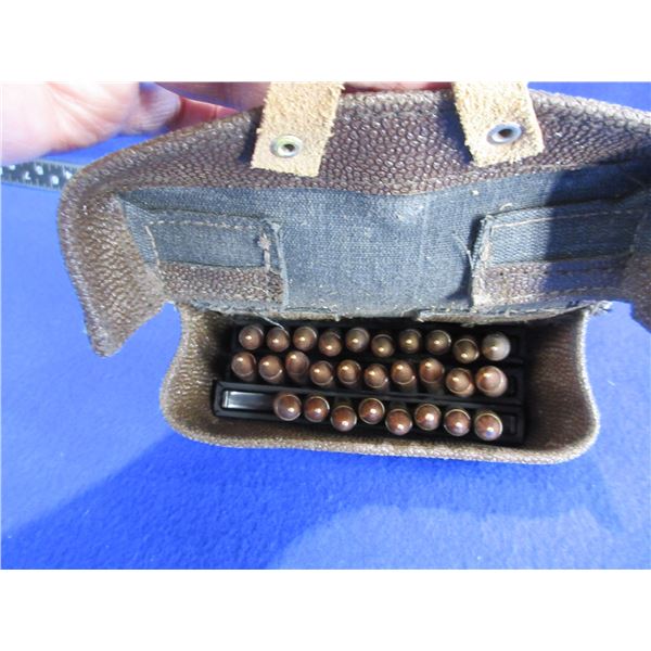 7.62X39 Military Cartridges in SKS Ammo Pouch