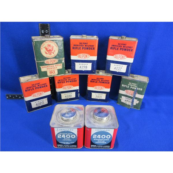 9 Empty Collector Powder Tins