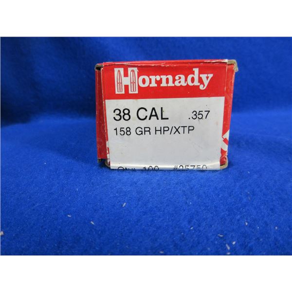 38 Cal. .357" 158gr HP/XTP Hornady Bullets