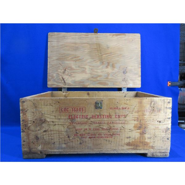 CIL Empty Wood Box - Electric Blasting Caps