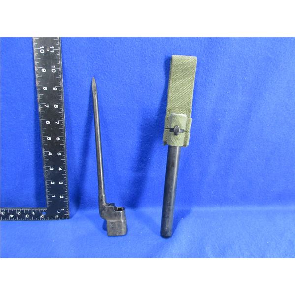 Lee Enfield No. 4 Mk II Spike Bayonet with Sheath