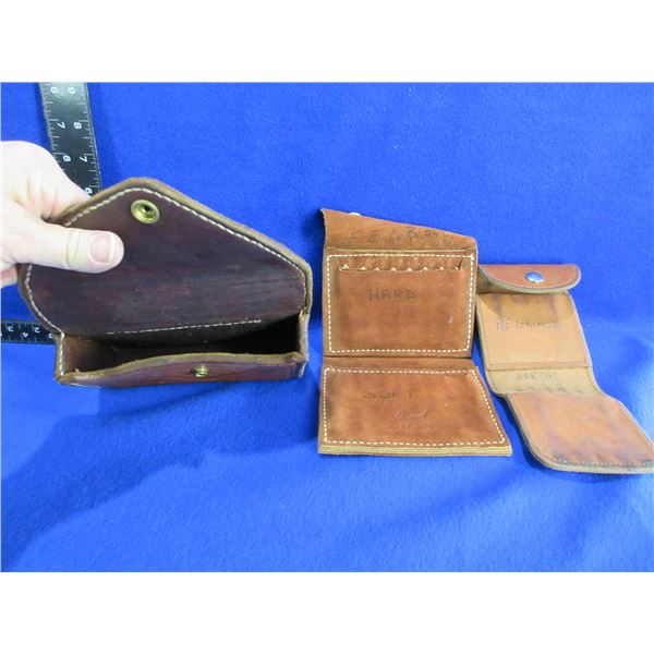 3 Leather Ammo Pouches