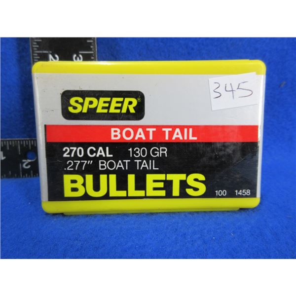270 Cal. .277" 130gr BT Speer Bullets - Sealed Box of 100