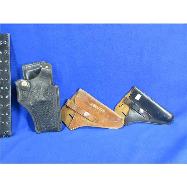 3 Leather Holsters - Right Hand