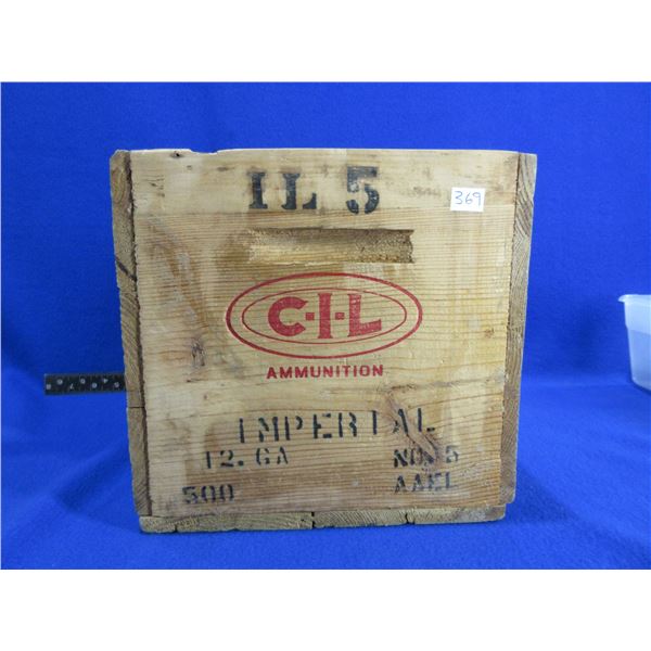 CIL Wood Ammo Box - 14" x 9 1/4" x 8 3/4" Deep