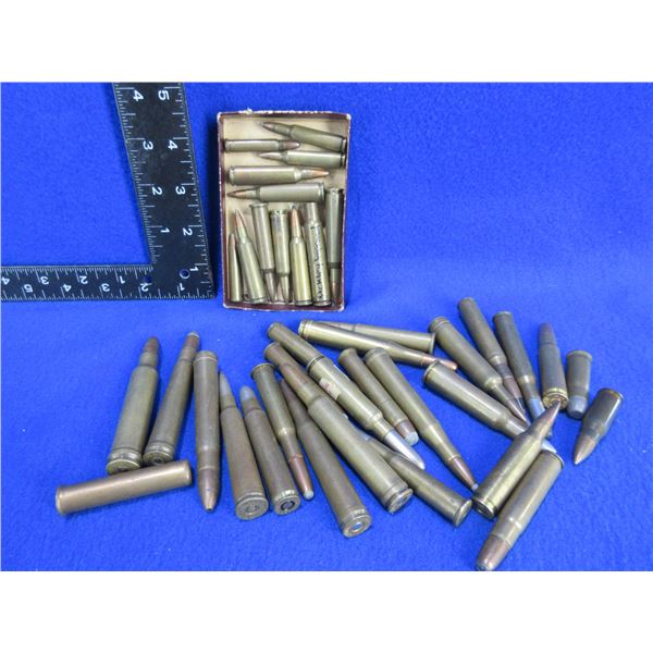 Collector Ammo - 36 Misc. Cartridges + 1 Brass