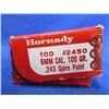 Image 2 : 6MM .243" 100gr Spire Point Hornady Bullets - Box of 99