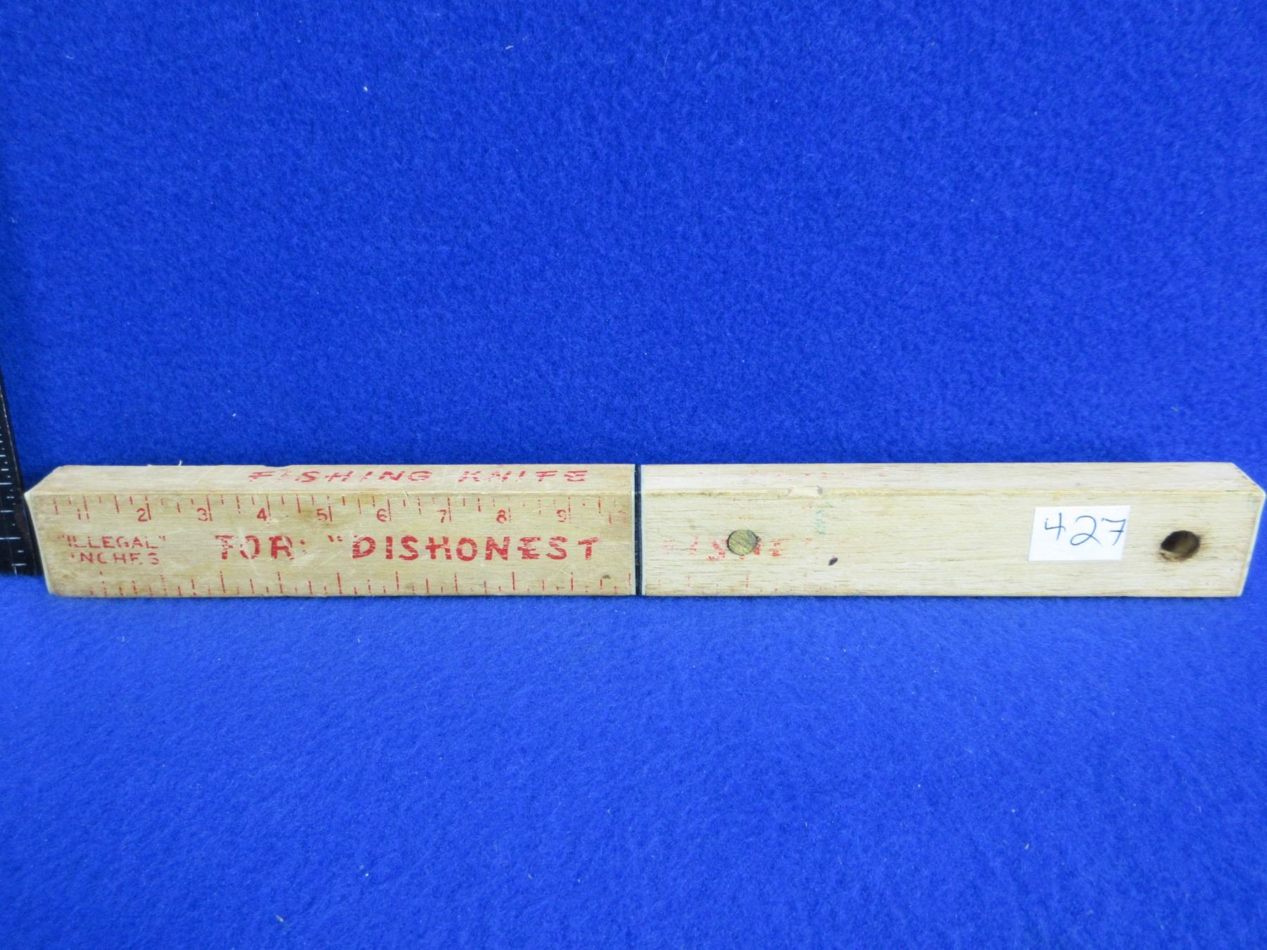Vintage Fishing Floating Knife/Ruler