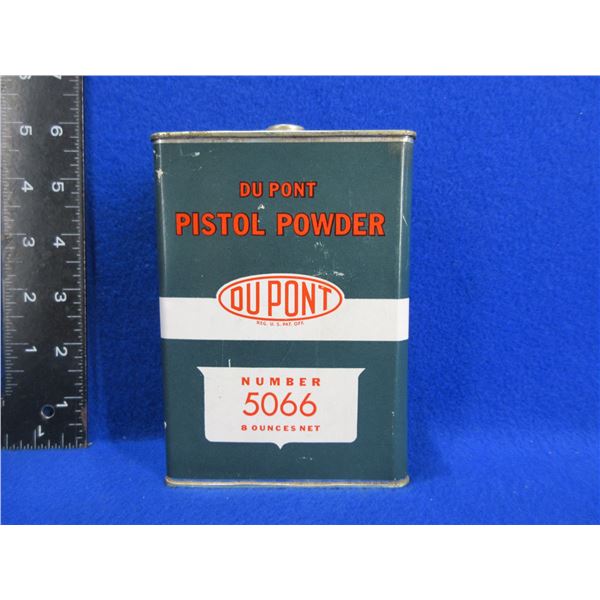 DuPont No. 5066 Pistol Powder in Collector Tin