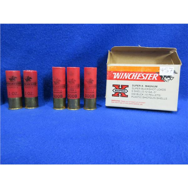 12 Ga. 2 3/4" Slug and 3" 000 Buck Winchester Shotshells