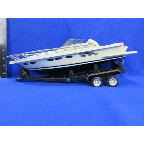 Vintage Nylint Tiara Yacht with Trailer