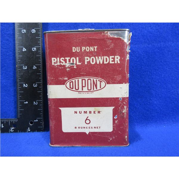DuPont Pistol Powder No. 6 in Collector Tin