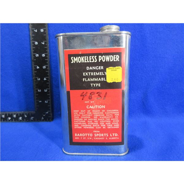 Barooto Sports Ltd. 4831 Smokeless Powder in Collector Tin