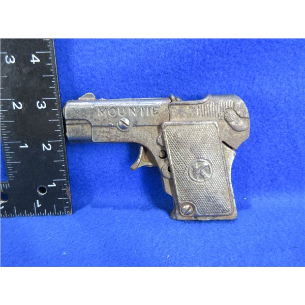 Vintage Kilgore Cast Iron Mountie Cap Gun - Circa 1930's