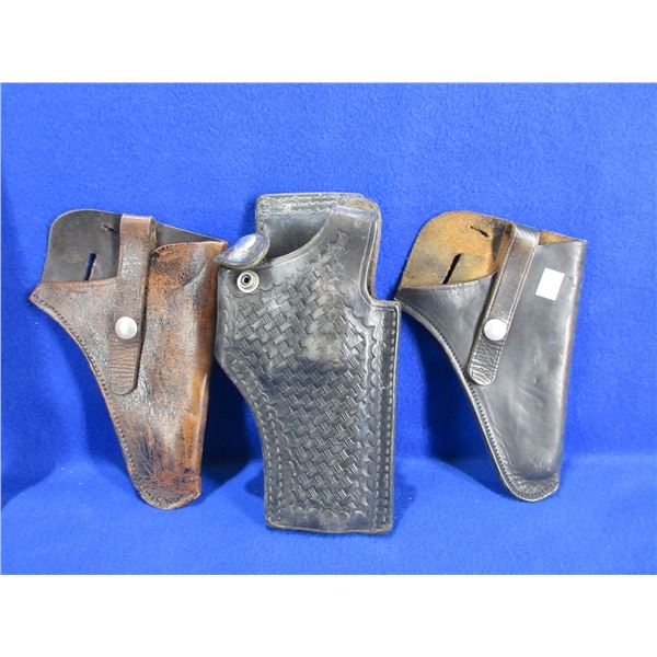 3 Leather Holsters - Right Hand