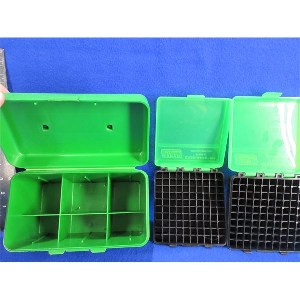 3 Empty MTM Ammo Boxes - 2 x P-100-9 and an H 50