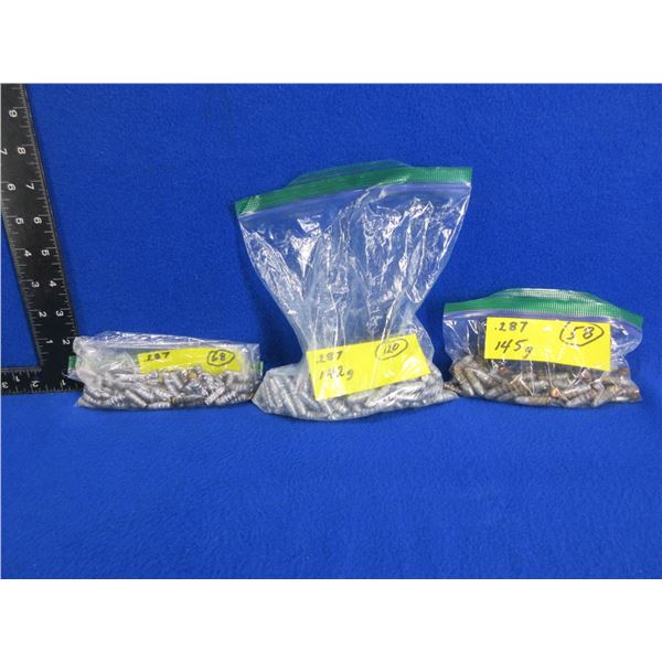 .287" Bullets - Bag of 120 and 68 (120gr), Bag of 58 (145gr)