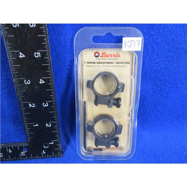 Burris 1" Rimfire/Airgun Rings - Medium - Fits .22 Grooved Receivers