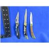 Image 2 : 3 Folding Blade Locking Knives - 2 1/2" and 3" Blades