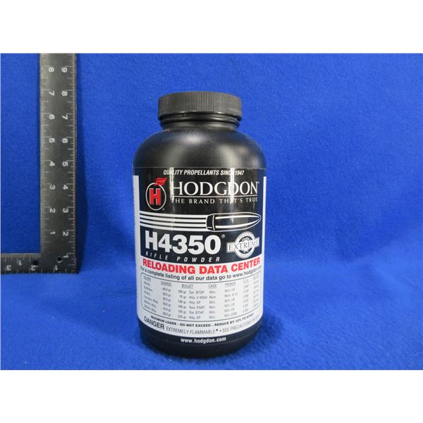 Hodgdon H4350 Rifle Powder - 1 lb Tub Appears Full