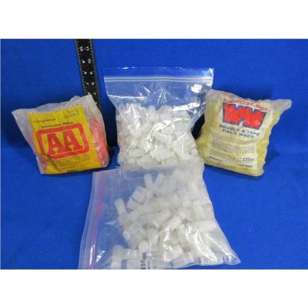 Lot of 4 Open Bags of Misc. 12 Gauge Wads