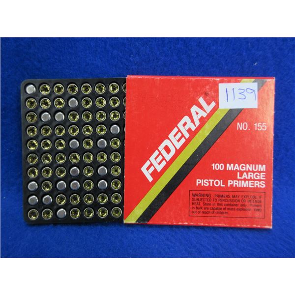 Federal No. 155 Magnum Large Pistol Primers - Box of 100