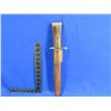 Image 5 : WWI Ross Rifle Co. Bayonet with Leather Scabbard