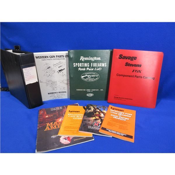 8 Books - Reloading Manuals and Price/Parts Catalogues
