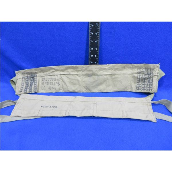 2 - 30 Cal. Ball M2 8 Round Clip Bandoliers