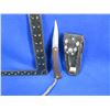 Image 2 : Folding Blade Knife with Leather Sheath - Premier K-425