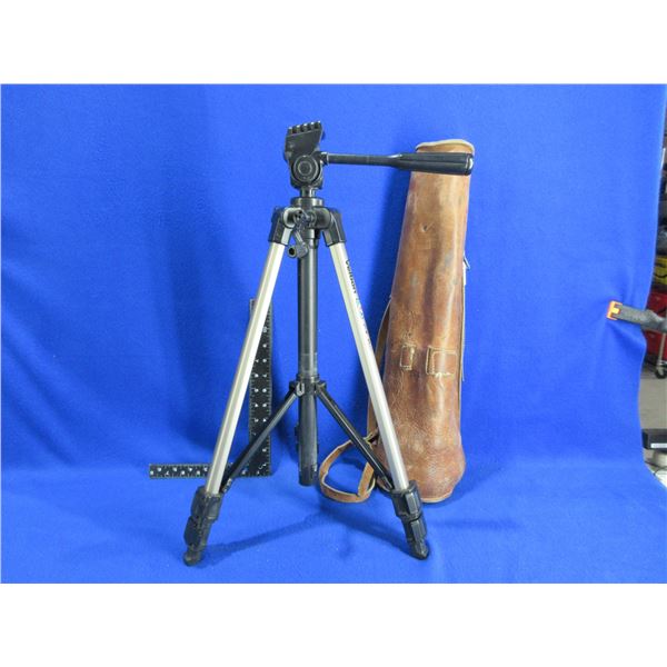 Velbon CX 150 Camera Tripod with Leather Case