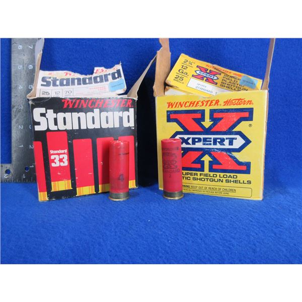 12 Ga. 2 3/4" 2 Shot and 4 Shot Winchester Shotshells