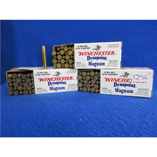 22 Win. Mag 45gr Dynapoint Winchester Cartridges