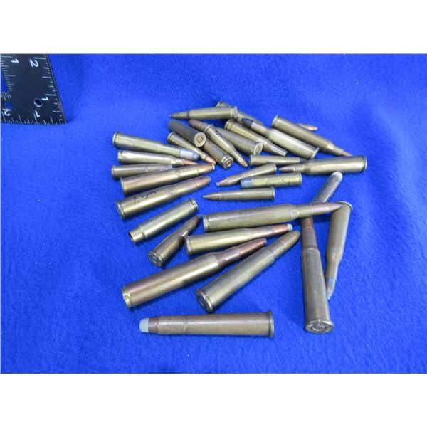 Collector Ammo - 30 Misc. Cartridges + 1 Brass