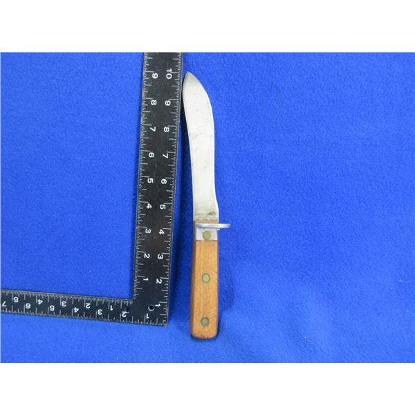 Fixed Blade Knife - 6" Blade - Wood Handle
