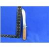 Image 1 : Fixed Blade Knife - 6" Blade - Wood Handle