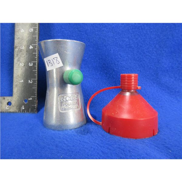 RCBS Powder Trickler and a Funnel