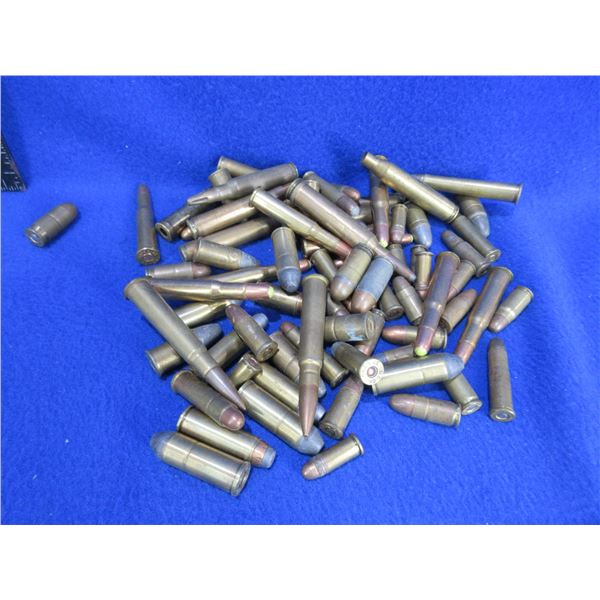 Collector Ammo - 73 Misc. Cartridges + 4 Brass